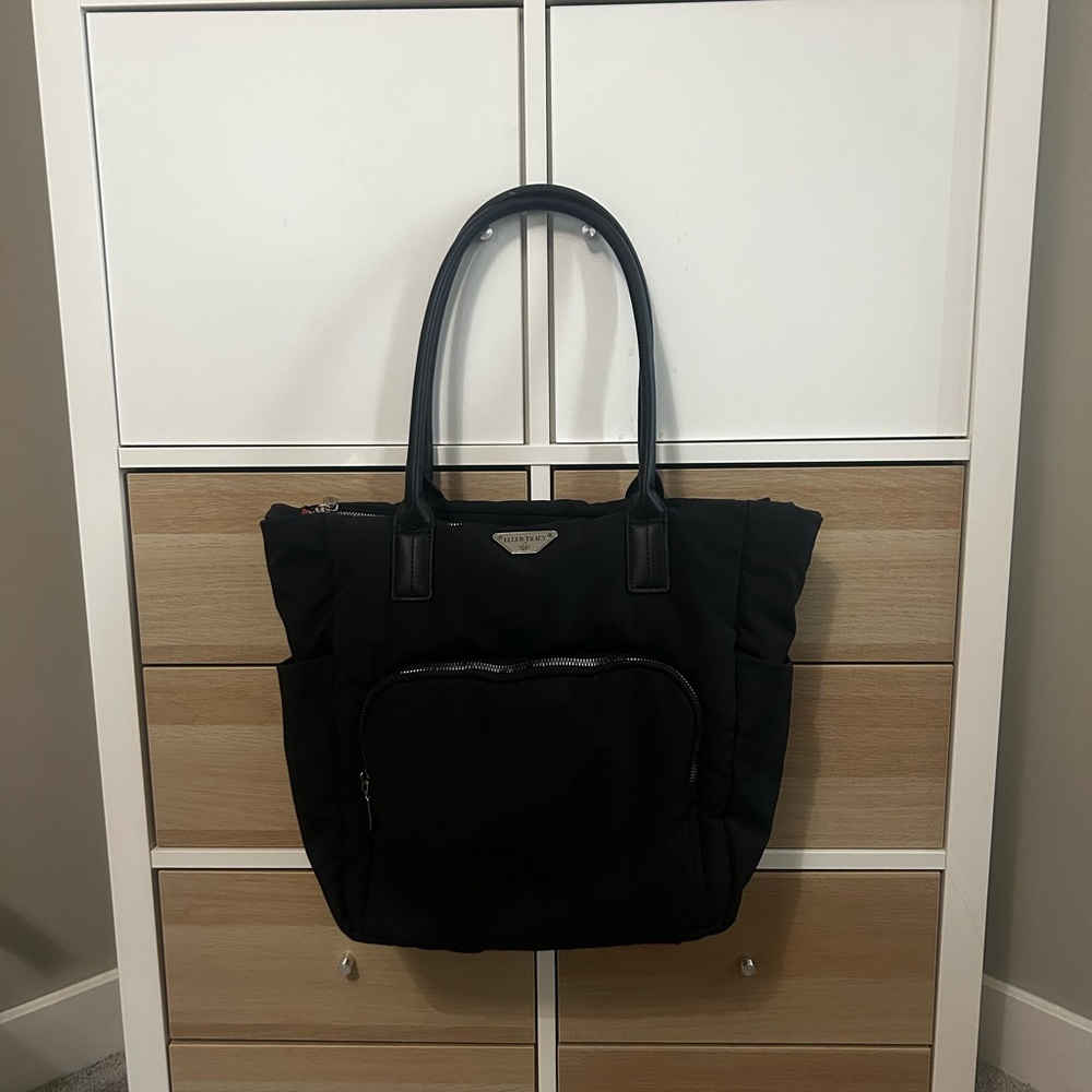Ellen Tracy Classic Black Tote